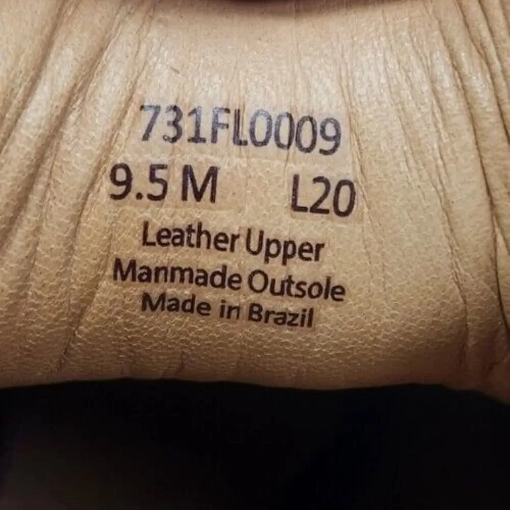 Flag LTD Nappa Glove Men Sz 9.5M Brown Leather Preppy Hipster Low Sneakers Shoes